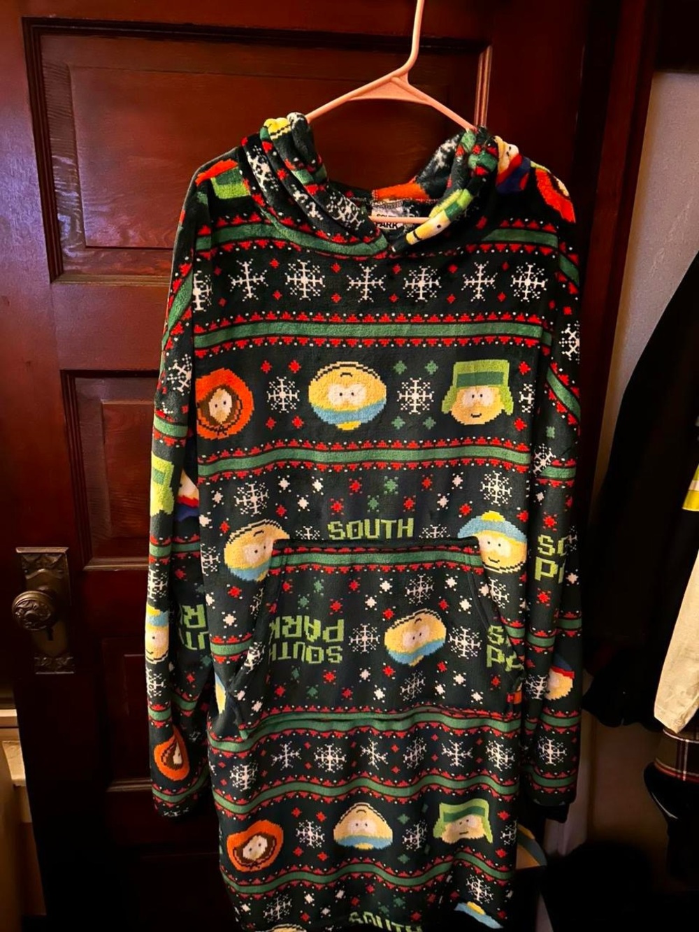 South Park Holiday Green Hooded Sweater